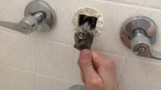 How to repair replace 3 way Shower Faucet Diverter  FAST amp EASY [upl. by Virginia562]