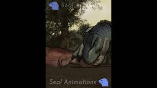 TRex vs VRex  Animation shorts [upl. by Ebehp685]