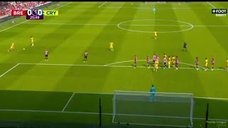 Eberechi Eze Freekick Goal Disallowed by Referee Brentford vs Crystal Palace 21 Goals Highlights [upl. by Ocram]