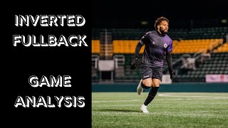 INVERTED FULLBACK GAME ANALYSIS  Every Touch as a Professional Fullback [upl. by Goodard]