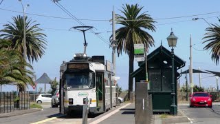 Melbourne Tram Routes 01 Route 1 East Coburg  South Melbourne Beach [upl. by Enirhtac]