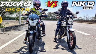 DISCOVER 125 STR PRO VS NKD 125 🥵🔥 ¡BATALLA A MU3RT3 DRAG RACE [upl. by Atena]