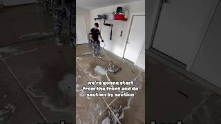 This is how you pressure wash a epoxy garage step by step pressurewashing howto [upl. by Swords607]