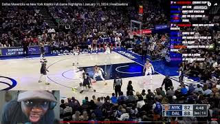 JuJuReacts To Dallas Mavericks vs New York Knicks  Full Game Highlights [upl. by Nodab839]