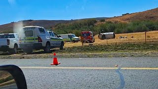 Car that went off the road on the N4 near Waterval Boven in South Africa [upl. by Ajnat309]