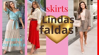 SKIRTS LOOKS Faldas de ESTILAZO moda fashion style status trend moda shortsfeed shorts fit [upl. by Ocirderf]