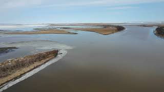 River Heading North at the Cut Where it Meets Netley Lake  April 15 2024 [upl. by Lanuk]