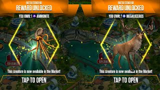 NEW UNLOCK AMMONITE VS MEGALCEROS MAX X3 LEVEL 40  HT GAME [upl. by Dewitt]