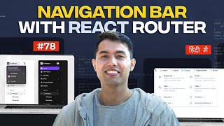 77 Building a Dynamic Navigation Bar with React Router [upl. by Malchy]