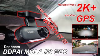 Dashcam DDPAI Mola N3 GPS  Harga dan Kualitas Sesuai Harga [upl. by Burnett]