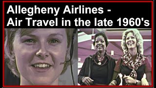 Allegheny Airlines film Restored What was Airline Travel Like in the late 1960s IBM 360 US Air [upl. by Erodavlas]