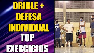 COMO MELHORAR O DRIBLE E A DEFESA INDIVIDUAL DURANTE O TREINO DE BASQUETE TOP EXERCICIOS [upl. by Naeroled]