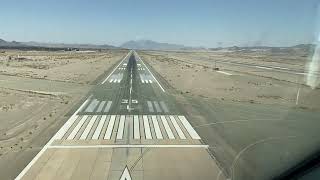 FOKKEF F100 APPROACH AND LANDING ON RUNWAY 35L OF ZAHEDAN AIRPORT A CITY OF IRAN DURING DAYOIZH [upl. by Lou]