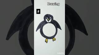 Simple drawing tutorial for Beginners Easy penguin Drawingshortsyoutubeshortsarticon [upl. by Nadab636]