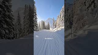 Nog maar een paar weken aahhhh skieen skivideo lech arlberg ski skiday skiing [upl. by Yeleen384]