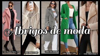 ABRIGOS DE MODA PARA MUJER 2024 temu abrigosdemoda modaparamujer invierno modafemenina moda [upl. by Yelrebmyk111]