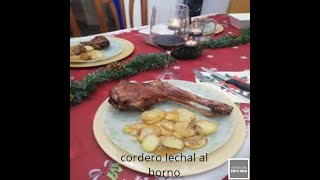 cordero lechal al horno con patatas [upl. by Adlez376]