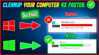 How to Clear All TEMP Files amp JUNK From Windows 10 amp Windows 11 Easy way [upl. by Ehlke]