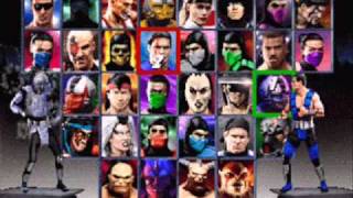 Mortal Kombat Trilogy  Character Select [upl. by Peirsen]