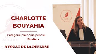 Charlotte BOUYAHIA  Finale Lysias Sceaux 2023  Plaidoirie Pénale [upl. by Summons]