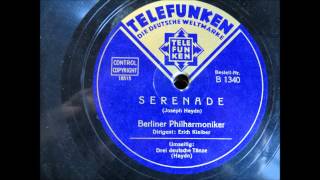 SERENADE Joseph Haydn Berliner Philharmoniker Dirigent Erich Kleiber [upl. by Snow]