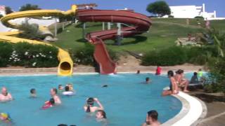 Water Slide at Mitsis Blue Domes Sister Resort  Kos Greece June 2010 [upl. by Aiclid154]