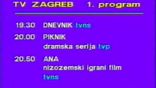 Raspored programa TV Zagreb za 23071989 [upl. by Queena]