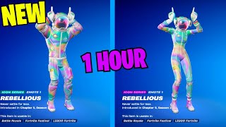 FORTNITE REBELLIOUS EMOTE 1 HOUR DANCE ICON SERIES [upl. by Kere]