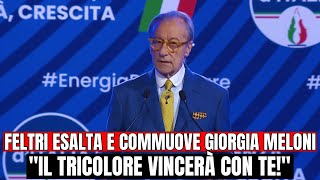 VITTORIO FELTRI LO STRAORDINARIO INTERVENTO CHE COMMUOVE GIORGIA MELONI [upl. by Ellingston]