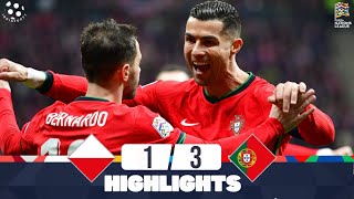 Poland vs Portugal  13  Highlights  UEFA Nations League 202425  portugal vs poland [upl. by Ema]