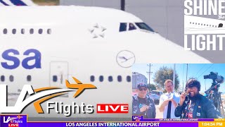 🔴LIVE LAX Airport  LAX LIVE  LAX Plane Spotting [upl. by Lenka]