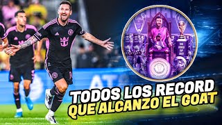 😍 BRUTALES RECORDS QUE ALCANZO MESSI TRAS MARCAR DOBLETE DE GOLES Y DARLE EL TÍTULO A INTER MIAMI🔥 [upl. by Elleahcim]