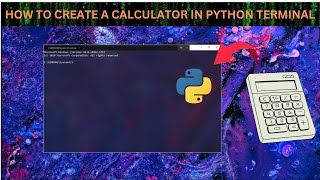 How to create a calculator in python terminal [upl. by Levana]