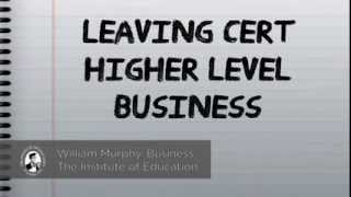 Leaving Cert Higher and Ordinary Level Business 2016  Ratio Analysis tutorial by William Murphy [upl. by Guttery]