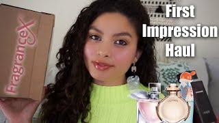 FRAGRANCEX PERFUME HAUL 2020  First Impressions amp Unboxing  itsMJ [upl. by Heyward]