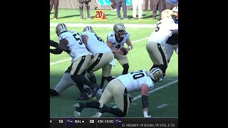 Alvin Kamara catches for a 20yard Gain vs Carolina Panthers [upl. by Anig]