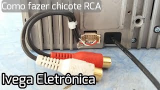 Como montar um Chicote RCA para módulos automotivos [upl. by Yla]