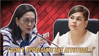 Sen Risa Hontiveros vs VP Sara Duterte Just answer the very simple question without dodging itquot [upl. by Ecneret789]