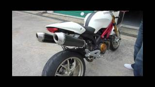 Ducati Monster 1100S Stock vs Termignoni Slipon Sound Comparison [upl. by Aaron]