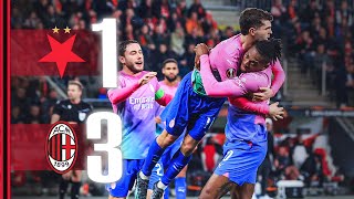 Through to the quarterfinals  Slavia Praha 13 AC Milan  Highlights Europa League Round of 16 [upl. by Brouwer]