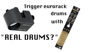 Triggering eurorack drums with quotreal drumsquot  Roland RT30K amp mutable instruments EARS [upl. by Elfie]