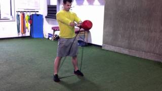 Kettlebell swing with band resistance [upl. by Elyrehc190]