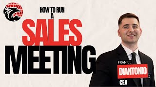 How To Run A sales Meeting [upl. by Acitel]