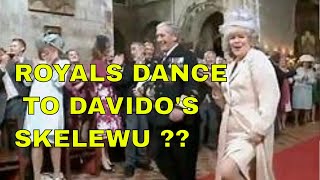 THE ROYALS DANCING TO DAVIDOS SKELEWU  Royal wedding dance video goes viral [upl. by Ellehcirt29]