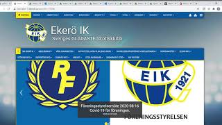 Ekerö IK instruktion för MEDLEMAR i Sportadmin amp hemsida [upl. by Fennelly]