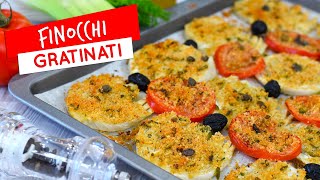 Finocchi gratinati al forno senza besciamella  Ricetta leggera e veloce [upl. by Jezabelle]