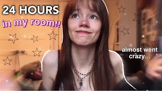 24 HOURS in my ROOM overnight challenge [upl. by Edmonds]