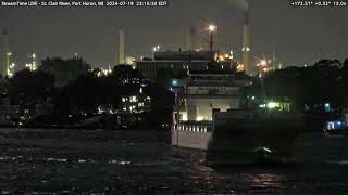 Fuldaborg amp Moonlight passing Port Huron on July 19th 2024 [upl. by Enylrac10]