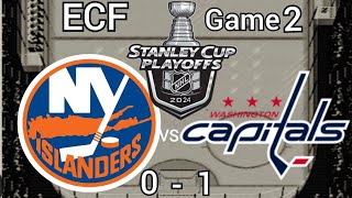 NHL 94 Rewind  Islanders vs Capitals Stanley Cup Playoffs ECF Game 2 [upl. by Anjanette]