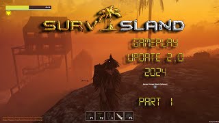 Survisland 20 update gameplay 2024 part 1  getting started  unlocking skills and crafting [upl. by Longerich149]